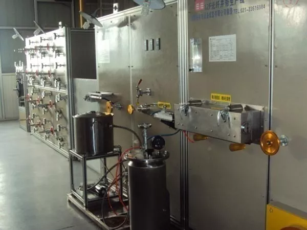 Fiber optic ribbon production line